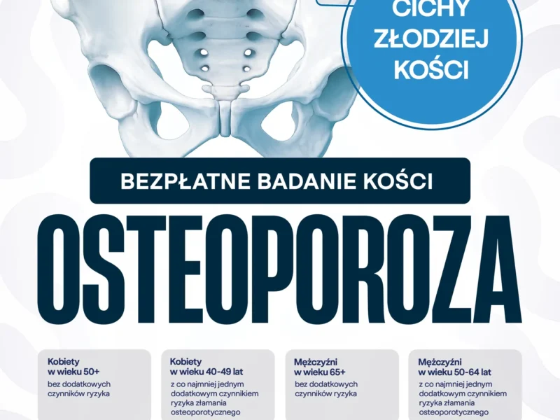 Dbamy o zdrowie mieszkańców powiatu poznańskiego. Ruszają bezpłatne badania w kierunku osteoporozy